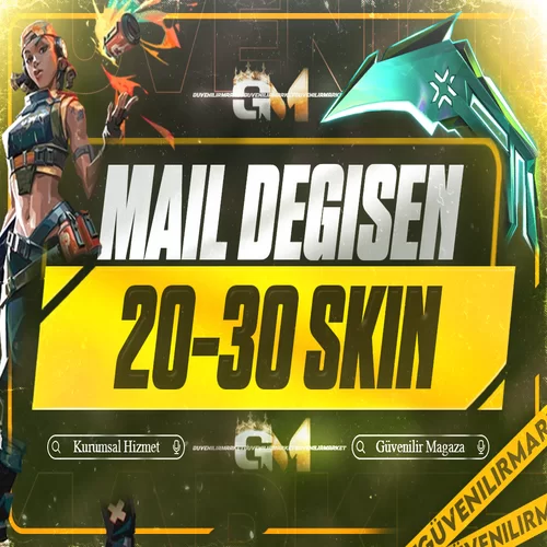 Valorant 20-30 Skin Mail Değişen
